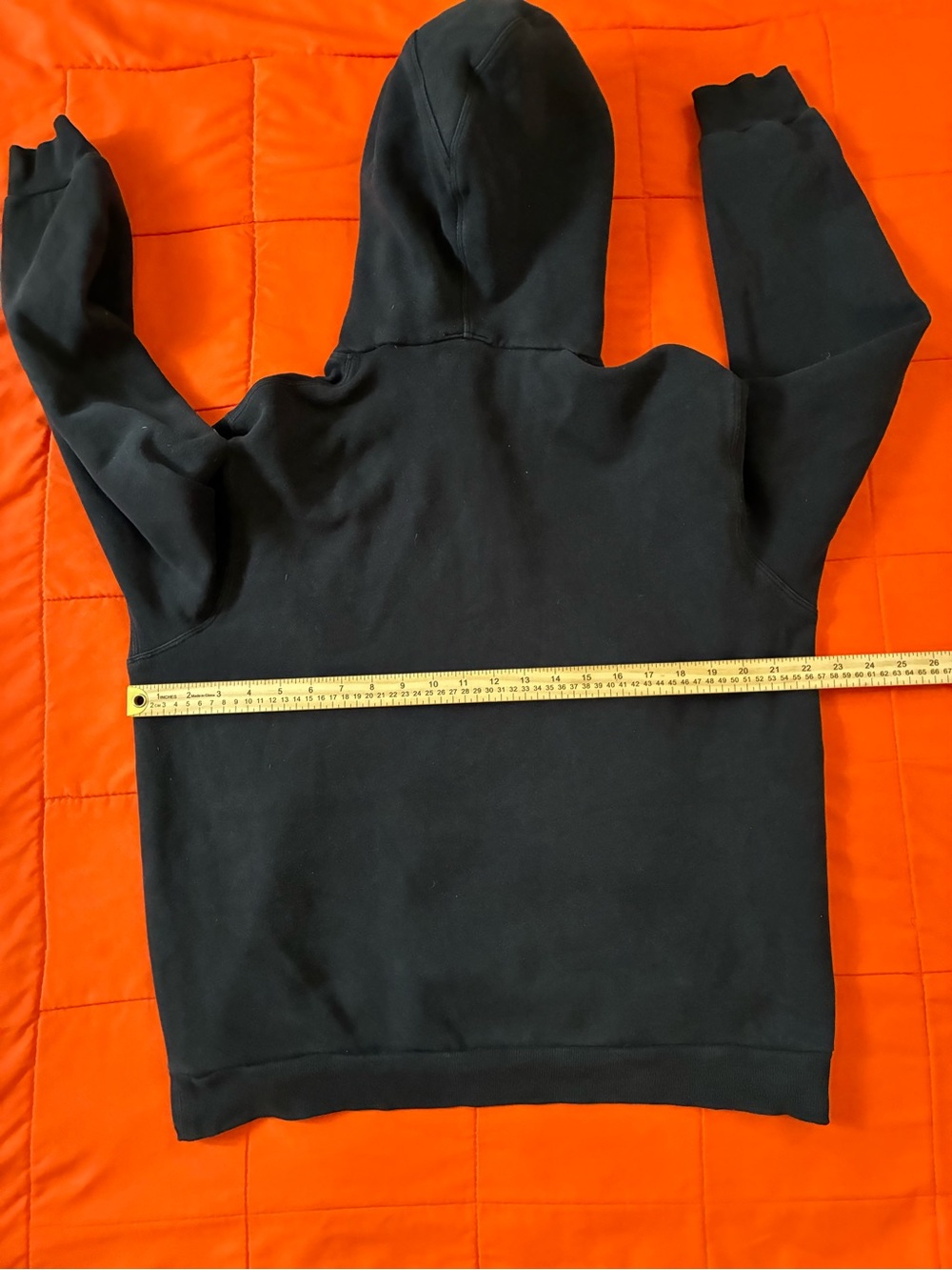 Lululemon Hoodie Mens Medium Black Sweatshirt Marble Active Workout - Picture 6 of 6